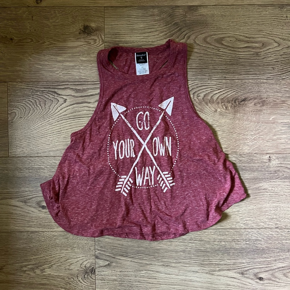 Racer Back Crop Tank Top